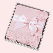 Load image into Gallery viewer, Baby Blanket Personalized Pink Vintage
